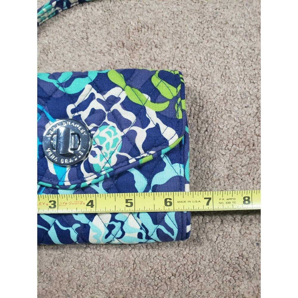 Vera Bradley Twist Turn Lock Wallet Blue/Multi - Picture 5 of 6